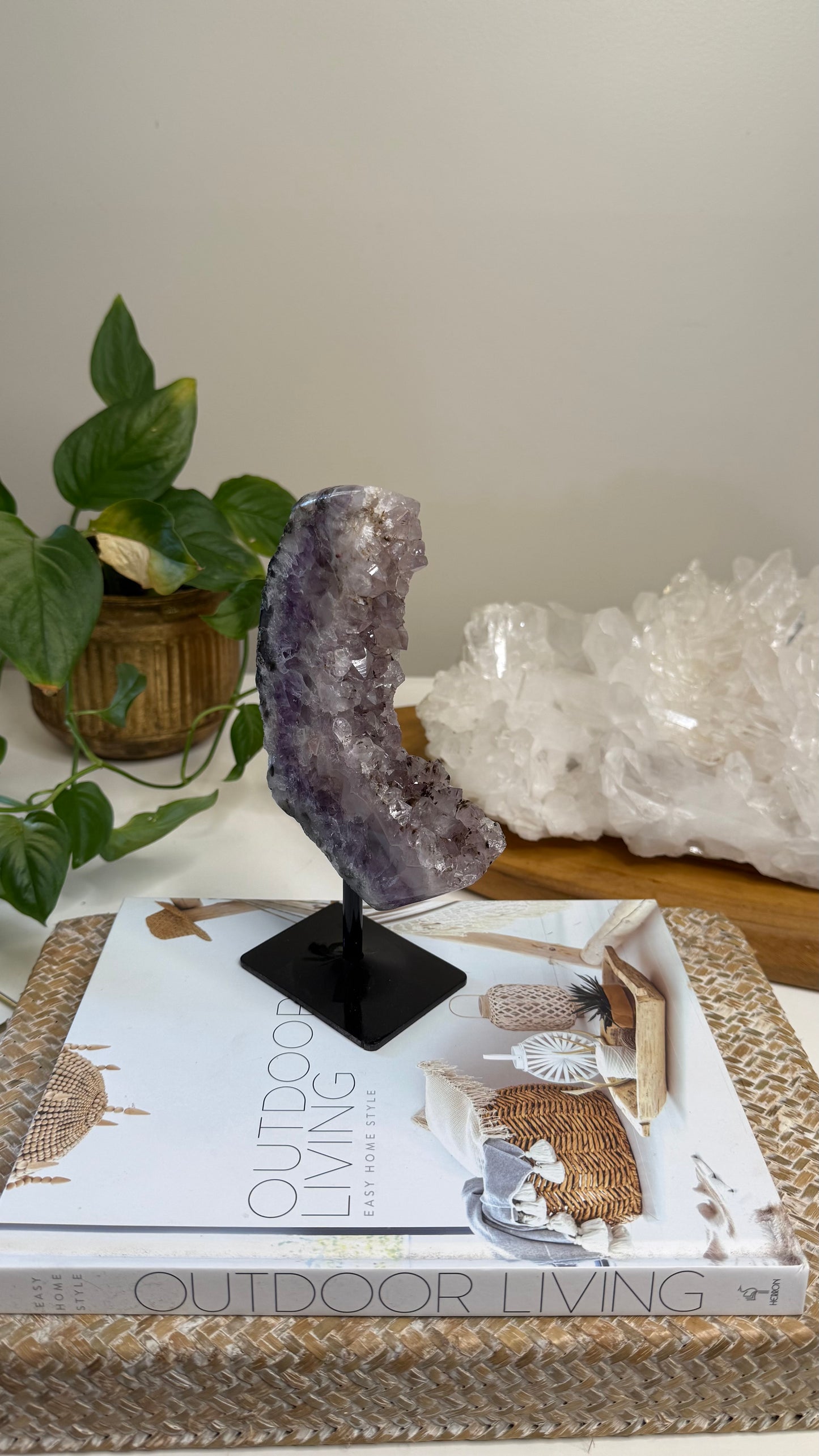 Amethyst on stand