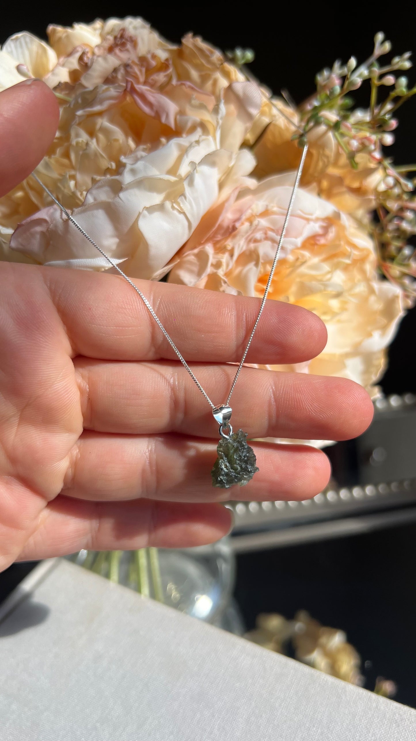 Moldavite necklace 1.5g B