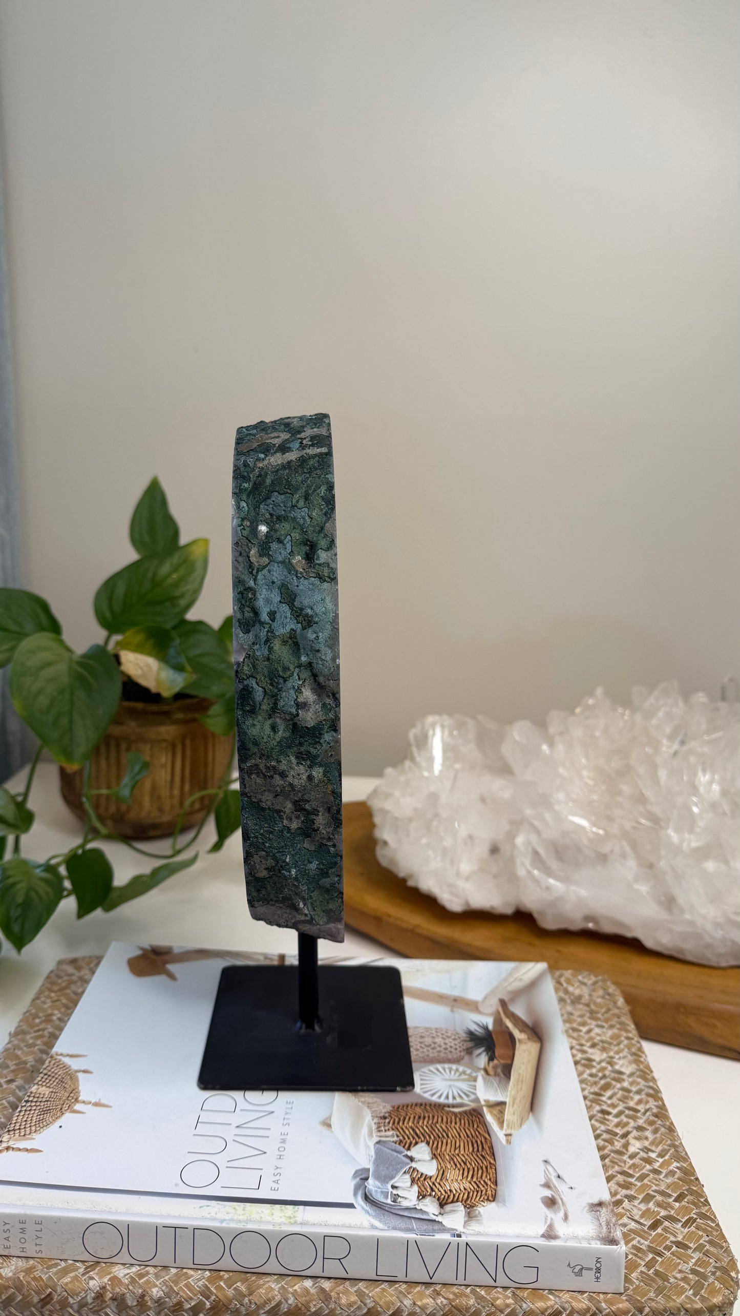 Amethyst Portal with Blue Agate banding