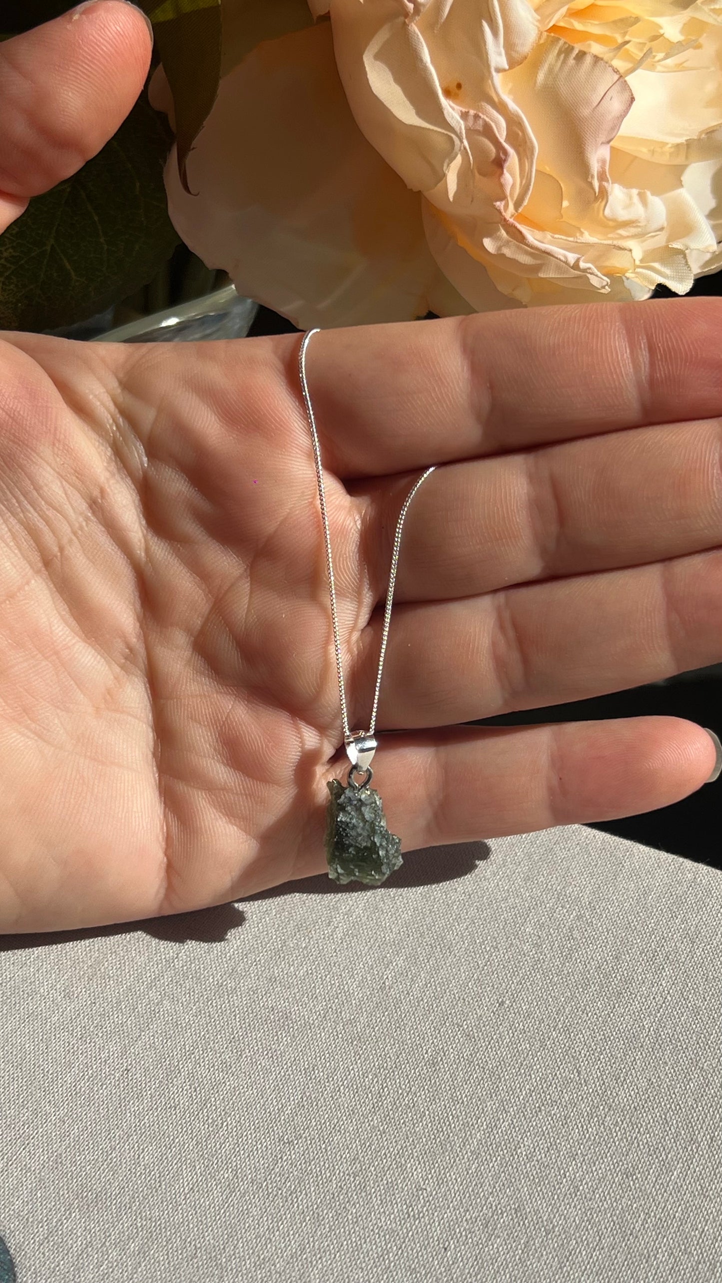 Moldavite necklace 1.5g B