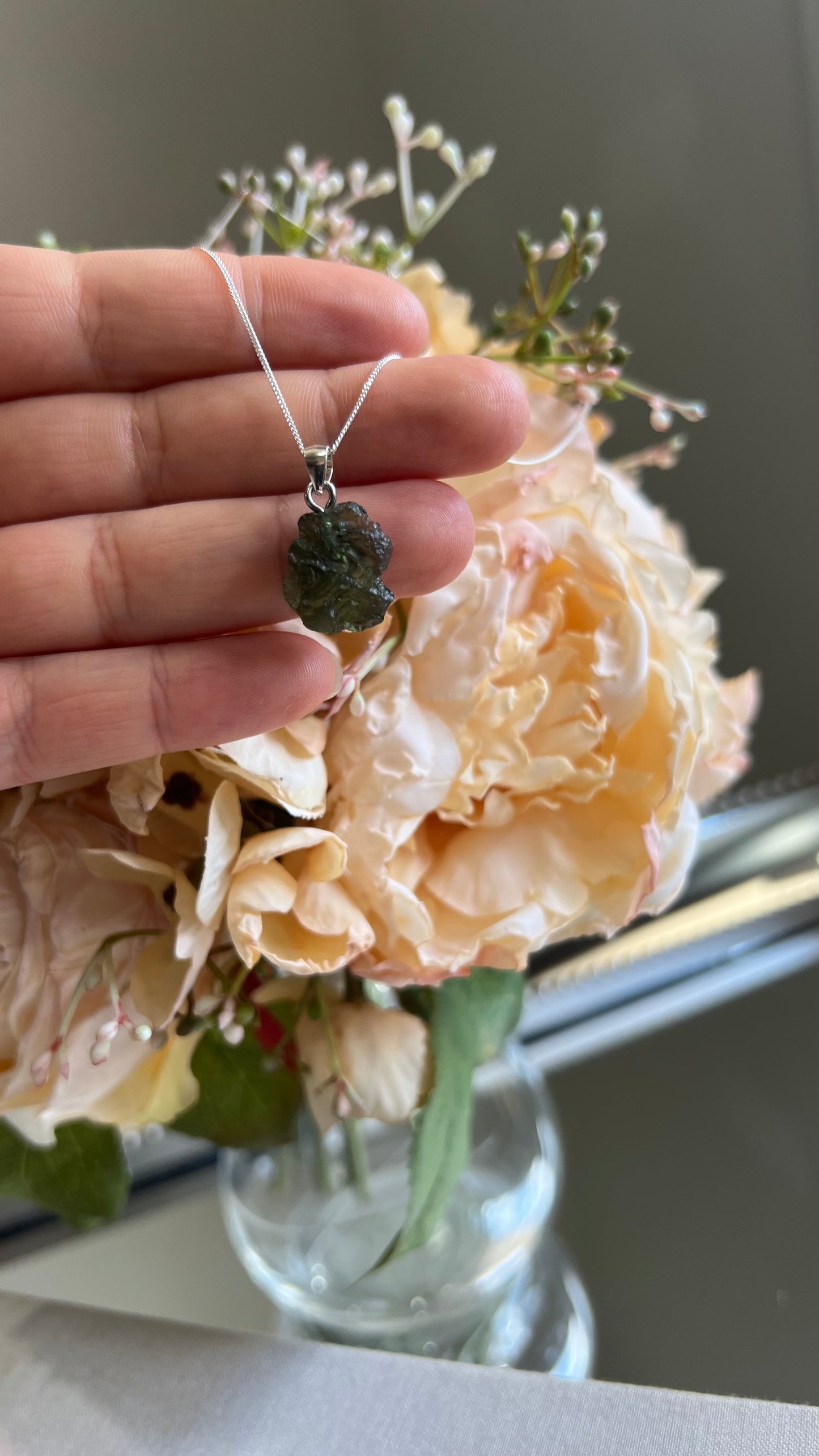 Moldavite necklace 1.6g C