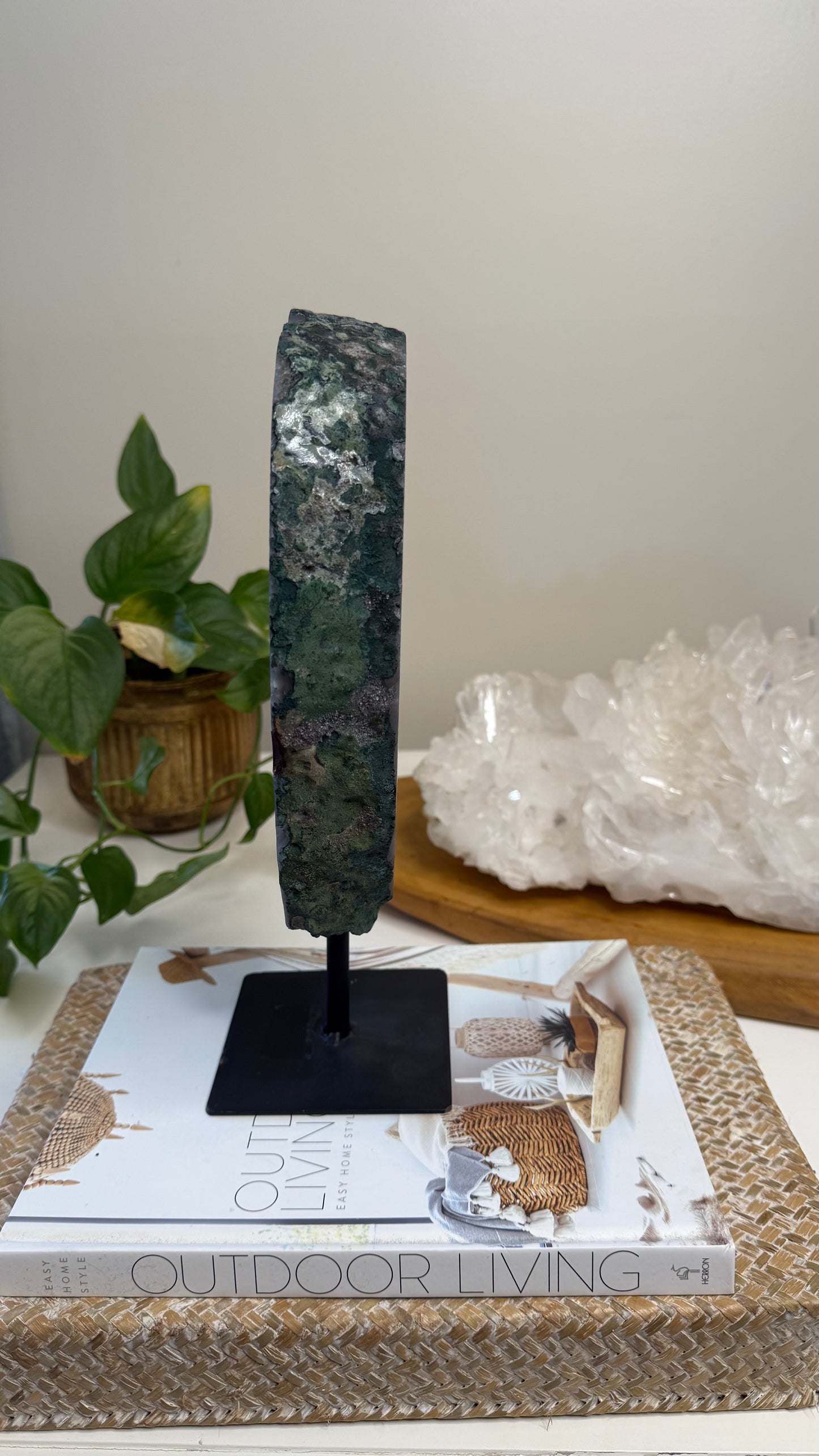 Amethyst Portal with Blue Agate banding