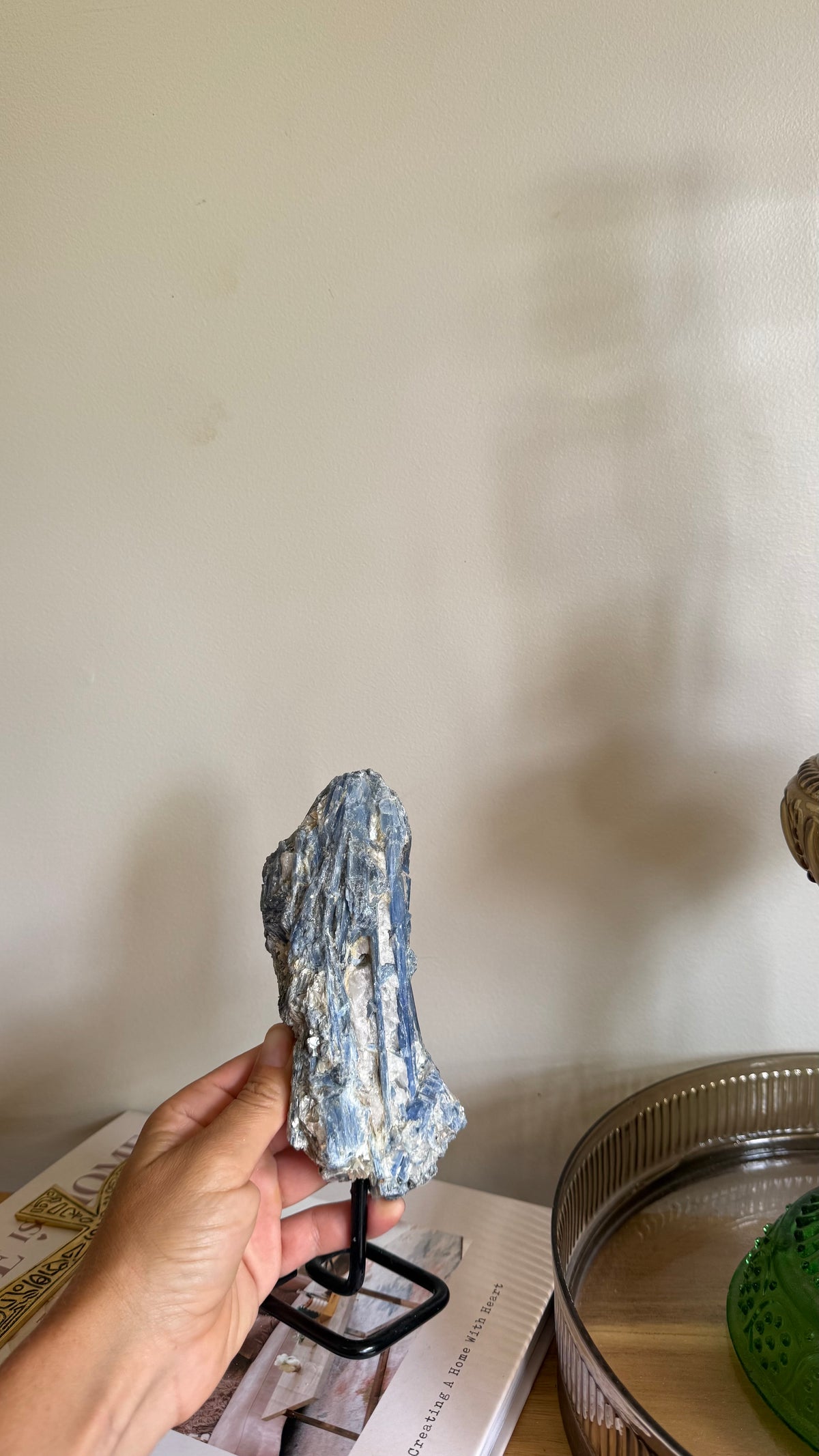 Kyanite on stand