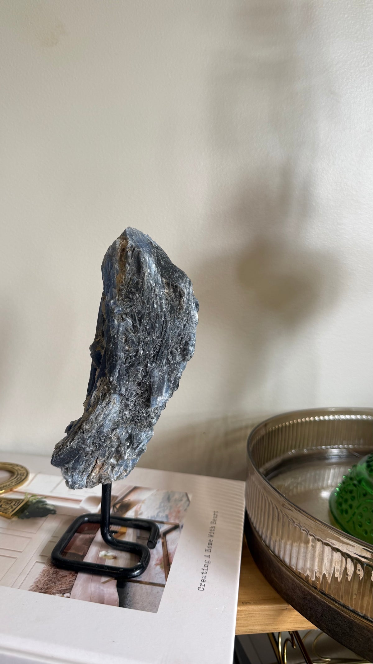 Kyanite on stand