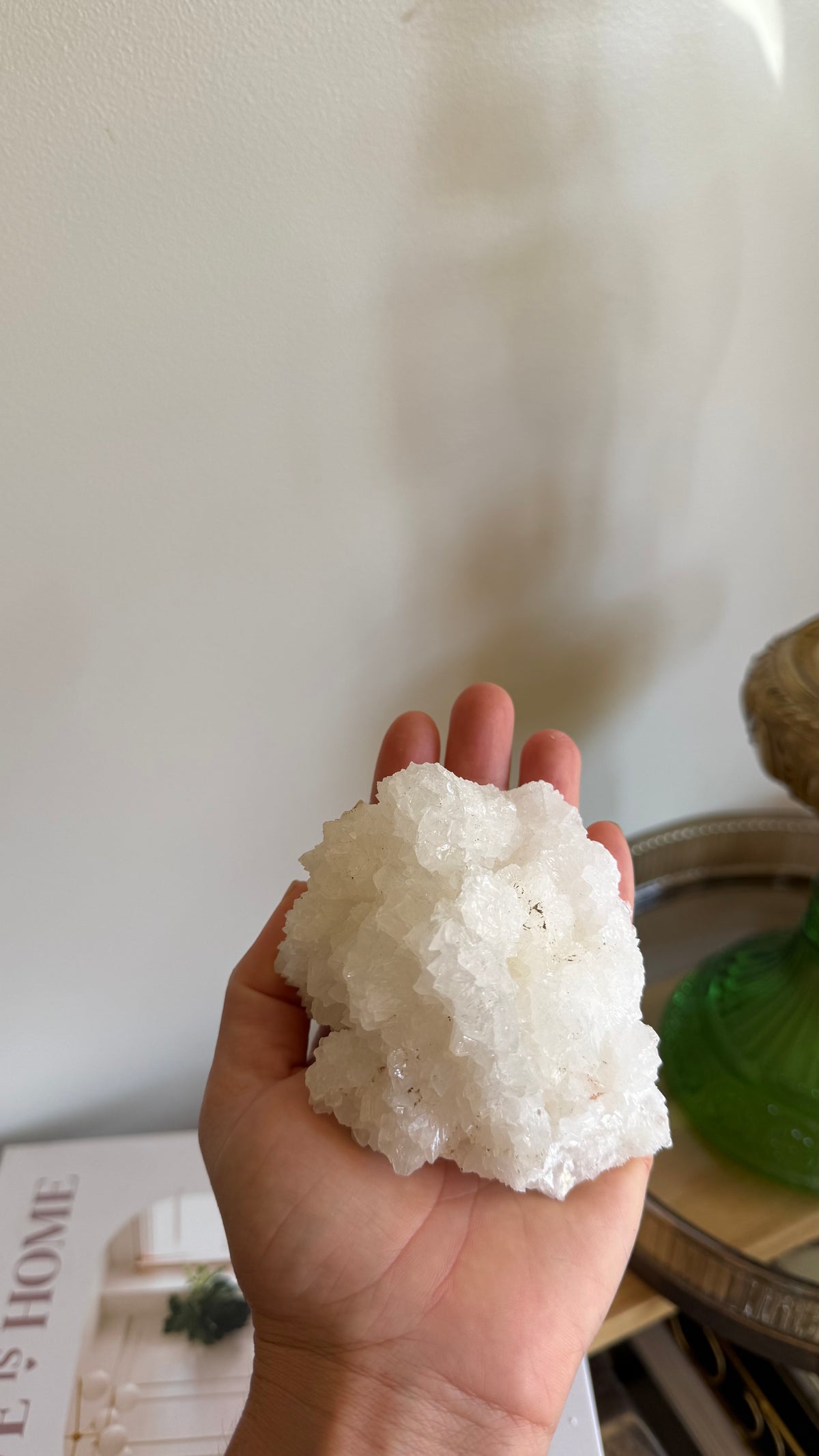 White aragonite - A