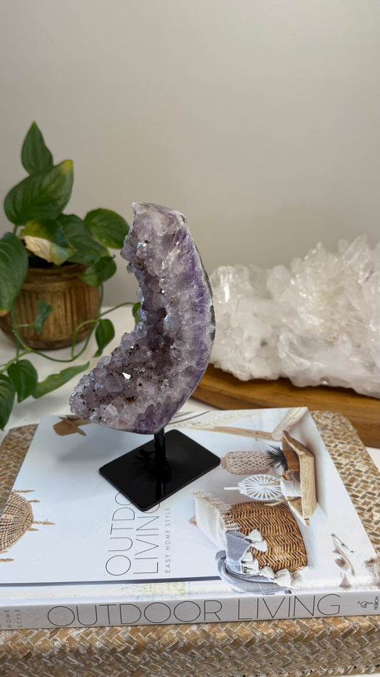 Amethyst on stand