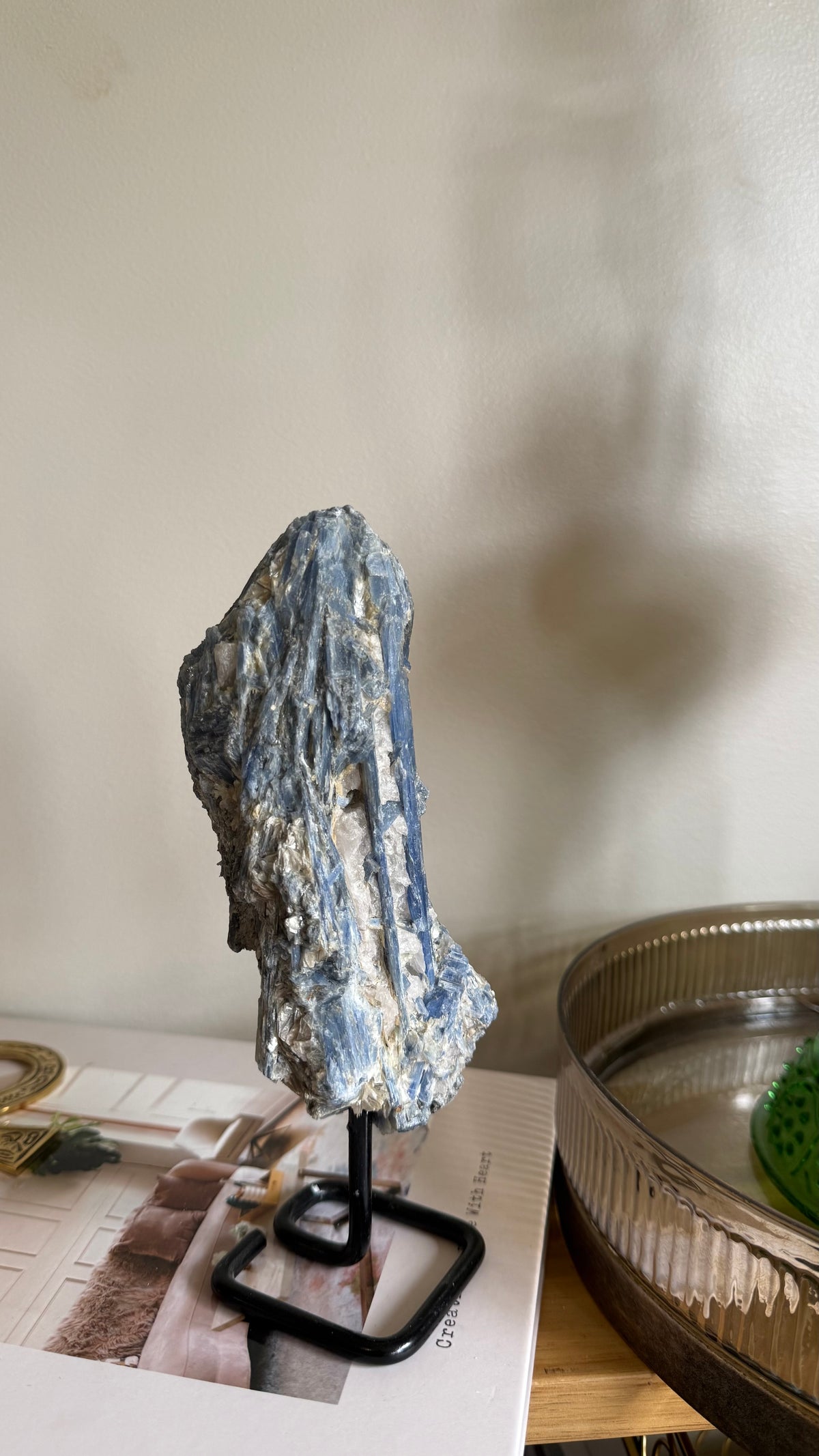 Kyanite on stand