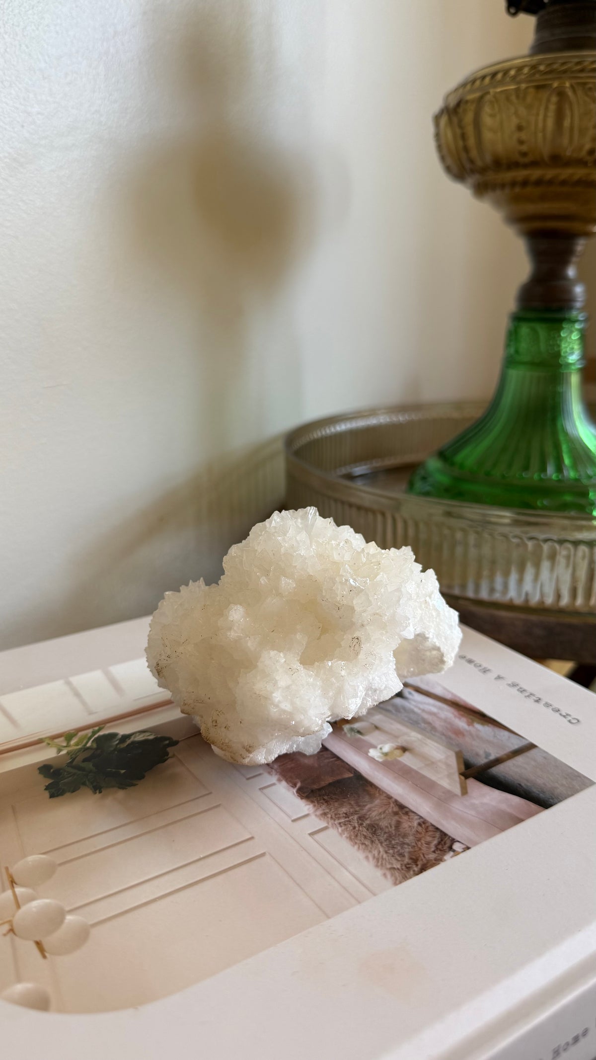 White aragonite - A