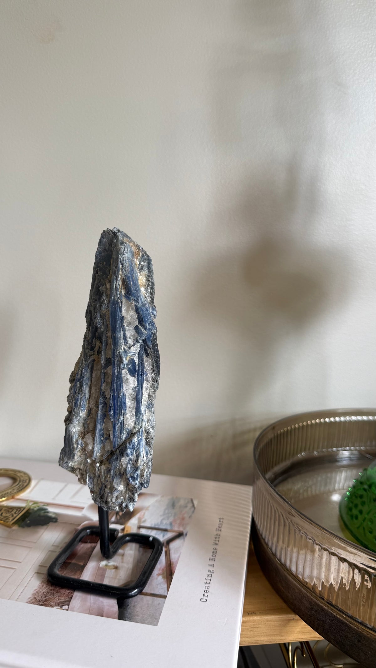 Kyanite on stand