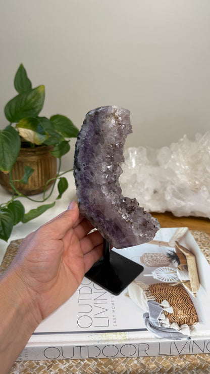 Amethyst on stand