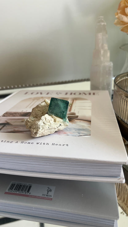 Cubic Fluorite on matrix B