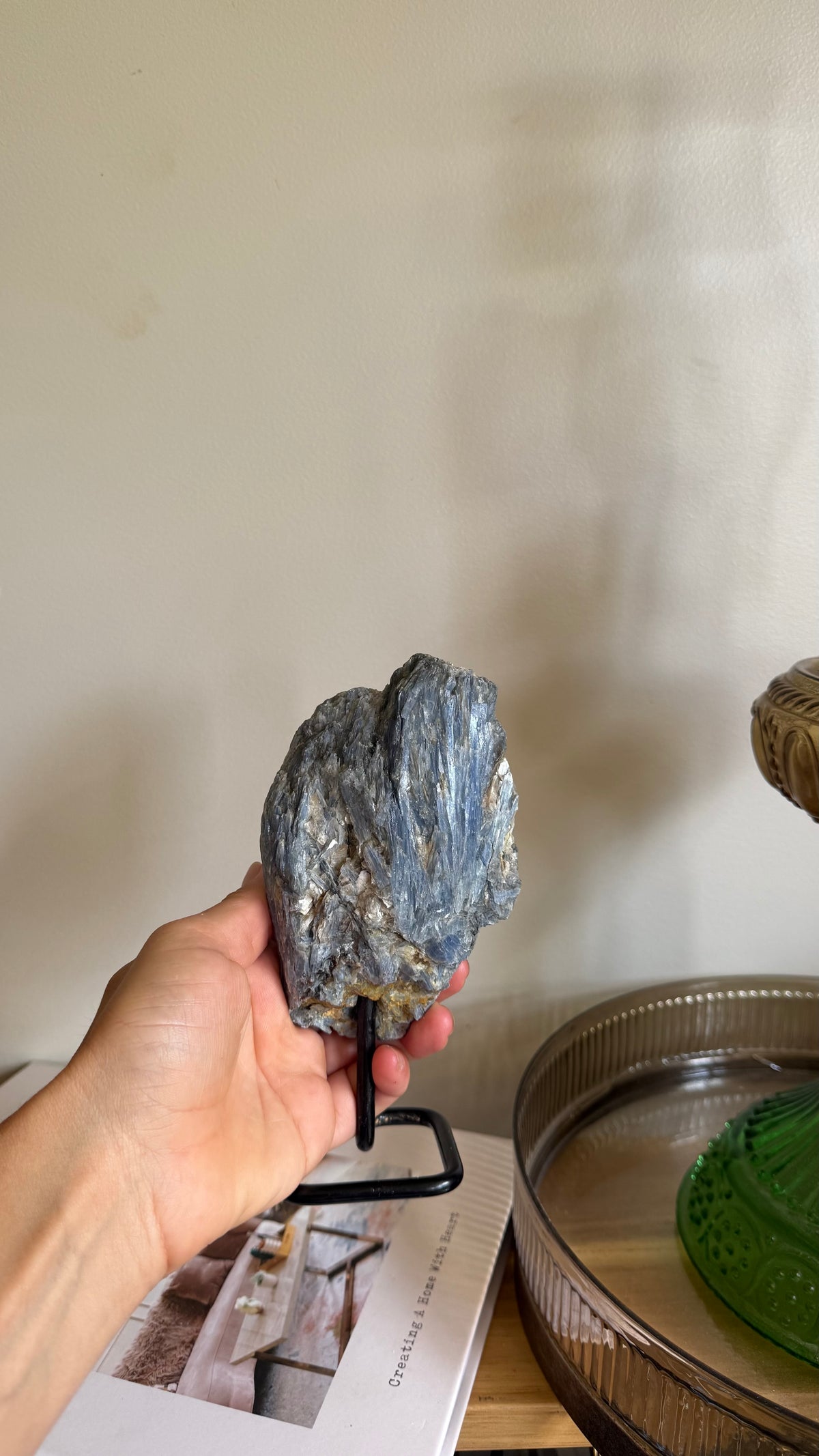 Kyanite on stand