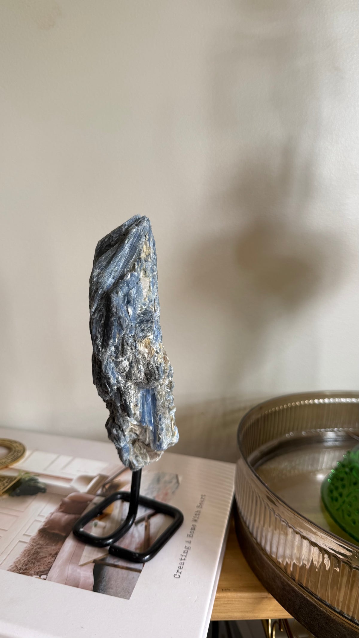 Kyanite on stand