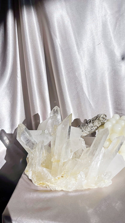 Statement piece - Clear Quartz Cluster